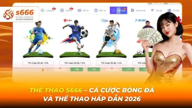 Thể thao S666 - cá cược bóng đá và các môn thể thao